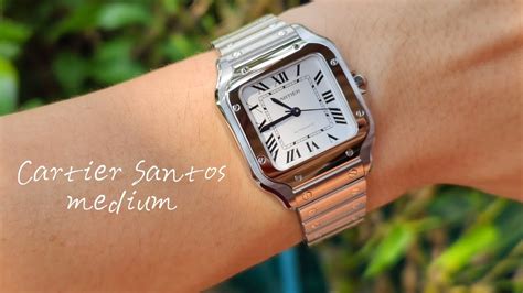 cartier santos wrist review